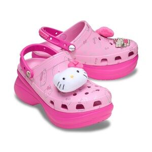 CROCS Pink Hello Kitty Platform Sandals